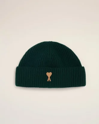 Ami de Coeur Beanie de lana verde Ami de Coeur Beanie de lana verde