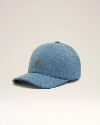 Ami de Coeur Cap de denim azul con bordado
