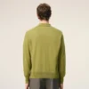 Ami de Coeur Cardigan de cuello camisero en lana verde Ami de Coeur Cardigan de cuello camisero en lana verde