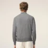 Ami de Coeur Cardigan de cuello de camisa en lana gris Ami de Coeur Cardigan de cuello de camisa en lana gris