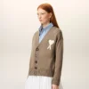 Ami de Coeur Cardigan de lana beige Ami de Coeur Cardigan de lana beige