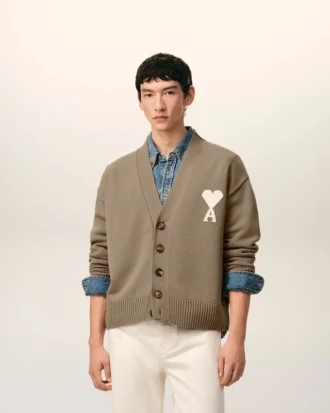 Ami de Coeur Cardigan de lana beige