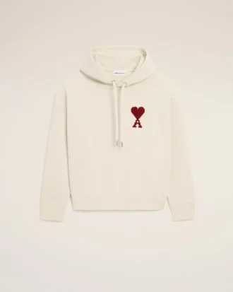 Ami de Coeur Hoodie de algodón blanco