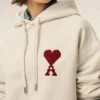 Ami de Coeur Hoodie de algodón blanco Ami de Coeur Hoodie de algodón blanco