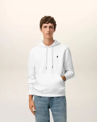 Ami de Coeur Hoodie de algodón blanco