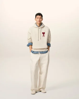 Ami de Coeur Hoodie de algodón blanco