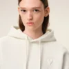 Ami de Coeur Hoodie de algodón blanco con relieve Ami de Coeur Hoodie de algodón blanco con relieve