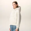Ami de Coeur Hoodie de algodón blanco con relieve Ami de Coeur Hoodie de algodón blanco con relieve