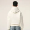 Ami de Coeur Hoodie de algodón blanco con relieve Ami de Coeur Hoodie de algodón blanco con relieve