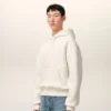 Ami de Coeur Hoodie de algodón blanco con relieve Ami de Coeur Hoodie de algodón blanco con relieve