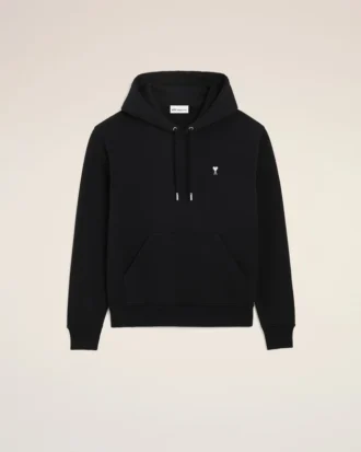 Ami de Coeur Hoodie de algodón negro