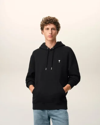 Ami de Coeur Hoodie de algodón negro