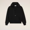 Ami de Coeur Hoodie de algodón negro con relieve Ami de Coeur Hoodie de algodón negro con relieve