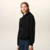 Ami de Coeur Hoodie de algodón negro con relieve Ami de Coeur Hoodie de algodón negro con relieve