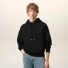 Ami de Coeur Hoodie de algodón negro con relieve Ami de Coeur Hoodie de algodón negro con relieve
