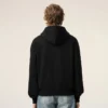 Ami de Coeur Hoodie de algodón negro con relieve Ami de Coeur Hoodie de algodón negro con relieve