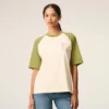Ami de Coeur Knitted Patch T-Shirt de algodón en blanco y verde Ami de Coeur Knitted Patch T-Shirt de algodón en blanco y verde