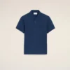 Ami de Coeur Polo de algodón azul de manga corta Ami de Coeur Polo de algodón azul de manga corta