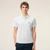 Ami de Coeur Polo de algodón blanco de manga corta Ami de Coeur Polo de algodón blanco de manga corta