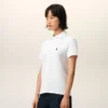 Ami de Coeur Polo de algodón blanco y rojo Ami de Coeur Polo de algodón blanco y rojo
