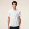 Ami de Coeur Polo de algodón blanco y rojo Ami de Coeur Polo de algodón blanco y rojo