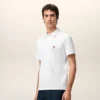 Ami de Coeur Polo de algodón blanco y rojo Ami de Coeur Polo de algodón blanco y rojo