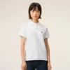Ami de Coeur Polo de algodón blanco y rojo Ami de Coeur Polo de algodón blanco y rojo