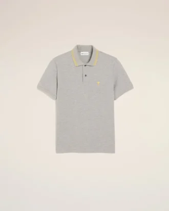 Ami de Coeur Polo de algodón gris