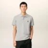 Ami de Coeur Polo de algodón gris con contraste Ami de Coeur Polo de algodón gris con contraste