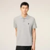 Ami de Coeur Polo de algodón gris con contraste Ami de Coeur Polo de algodón gris con contraste