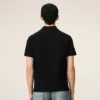 Ami de Coeur Polo de algodón negro con detalles en rojo Ami de Coeur Polo de algodón negro con detalles en rojo