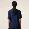 Ami de Coeur Polo de manga corta de lana fina azul