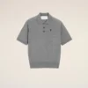 Ami de Coeur Polo de manga corta en lana gris Ami de Coeur Polo de manga corta en lana gris