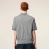 Ami de Coeur Polo de manga corta en lana gris Ami de Coeur Polo de manga corta en lana gris