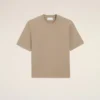Ami de Coeur T-Shirt de algodón beige con relieve Ami de Coeur T-Shirt de algodón beige con relieve