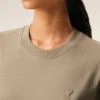 Ami de Coeur T-Shirt de algodón beige con relieve Ami de Coeur T-Shirt de algodón beige con relieve