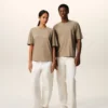 Ami de Coeur T-Shirt de algodón beige con relieve Ami de Coeur T-Shirt de algodón beige con relieve