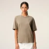 Ami de Coeur T-Shirt de algodón beige con relieve Ami de Coeur T-Shirt de algodón beige con relieve