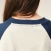 Ami de Coeur T-Shirt de algodón con parche de punto en blanco y azul Ami de Coeur T-Shirt de algodón con parche de punto en blanco y azul