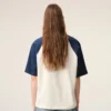 Ami de Coeur T-Shirt de algodón con parche de punto en blanco y azul Ami de Coeur T-Shirt de algodón con parche de punto en blanco y azul