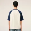 Ami de Coeur T-Shirt de algodón con parche de punto en blanco y azul Ami de Coeur T-Shirt de algodón con parche de punto en blanco y azul