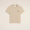 Ami de Coeur T-Shirt de algodón en color beige Ami de Coeur T-Shirt de algodón en color beige