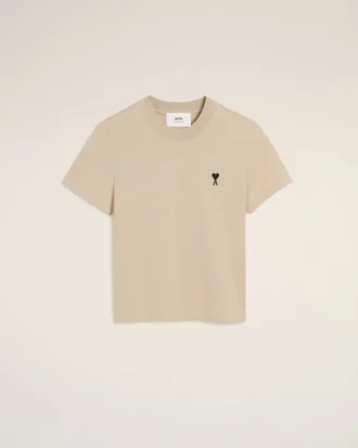 Ami de Coeur T-Shirt de algodón en color beige