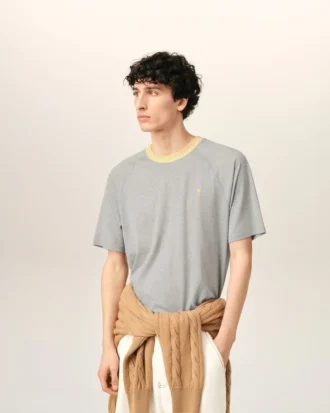 Ami de Coeur T-Shirt de algodón gris