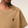 Ami de Coeur T-Shirt de algodón marrón Ami de Coeur T-Shirt de algodón marrón