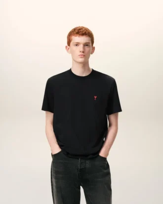 Ami de Coeur T-Shirt de algodón orgánico negro