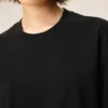 Ami de Coeur T-Shirt negro de algodón con relieve Ami de Coeur T-Shirt negro de algodón con relieve