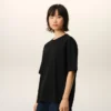 Ami de Coeur T-Shirt negro de algodón con relieve Ami de Coeur T-Shirt negro de algodón con relieve