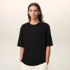 Ami de Coeur T-Shirt negro de algodón con relieve Ami de Coeur T-Shirt negro de algodón con relieve