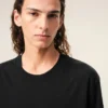 Ami de Coeur T-Shirt negro de algodón con relieve Ami de Coeur T-Shirt negro de algodón con relieve
